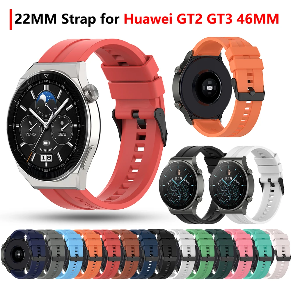 

22mm Bracelet For Huawei Watch GT/GT Runner/GT 2 Pro 46MM/GT 3 Pro 46MM/Amazfit GTR 4 3 2/Xiaomi S1 S2 Color Watch Strap Correa