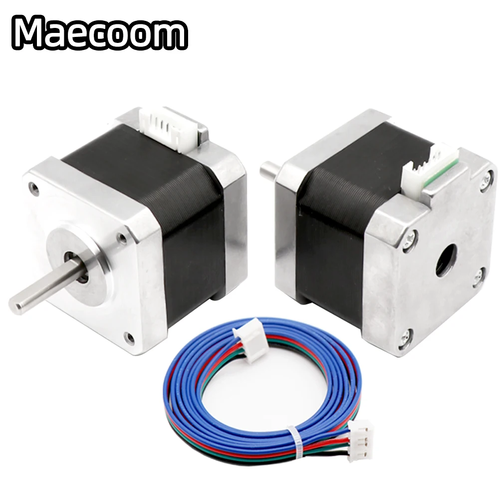 

1/3/5psc Nema17 Stepper Motor 42 Motor Nema 17 Motor 42BYGH 1.7A (17HS4401) motor 4-lead For 3D Printer For CNC