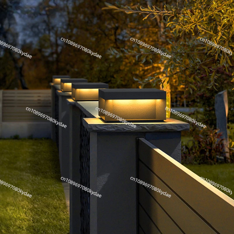 VZVI солнечный светодиодный светильник уличный садовый колонна головной забор