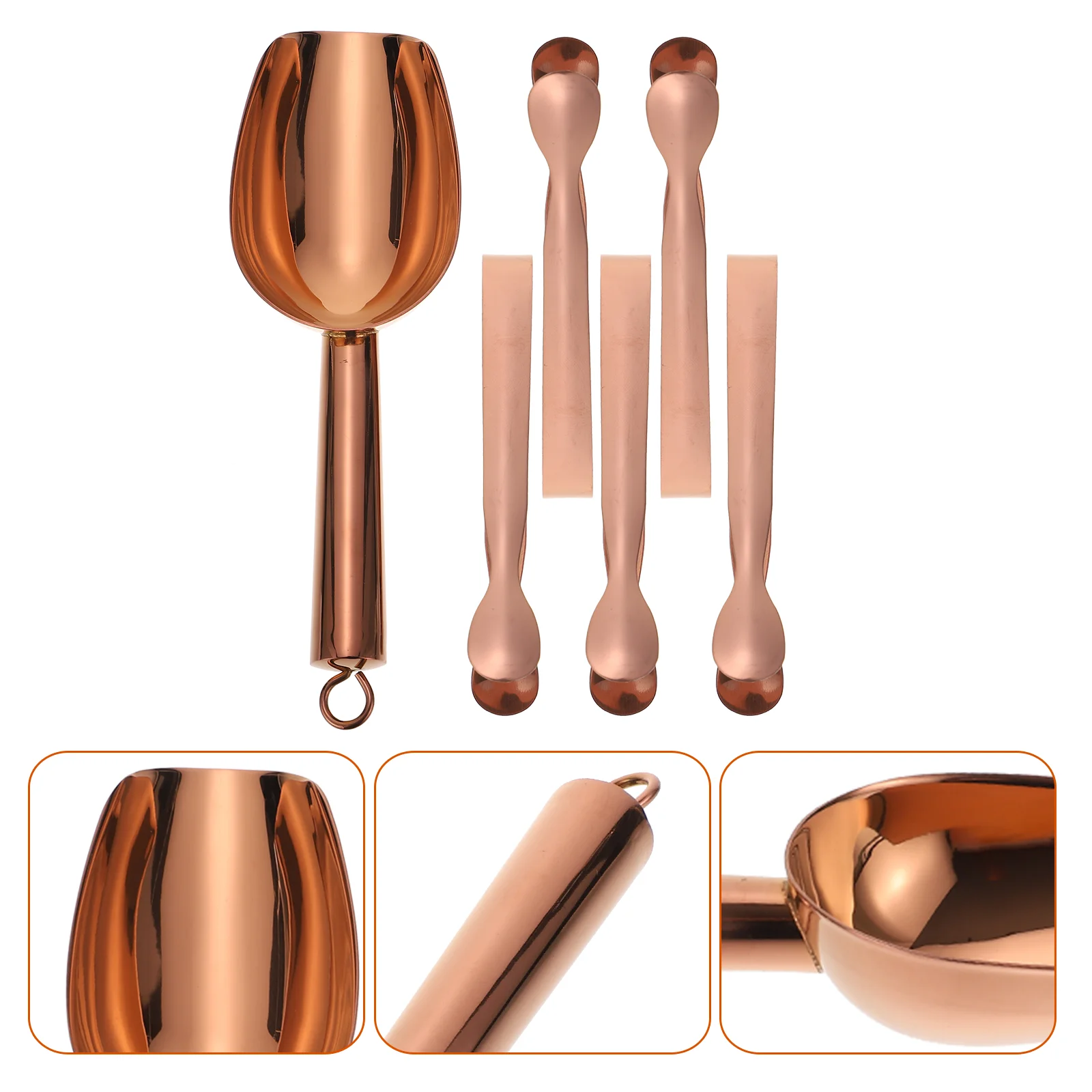 

Scoop Ice Tongs Scoops Cube Popcorn Stainless Steel Candy Tong Sugar Metal Kitchen Chips Bucket Flour Bar Serving Coffee Utility