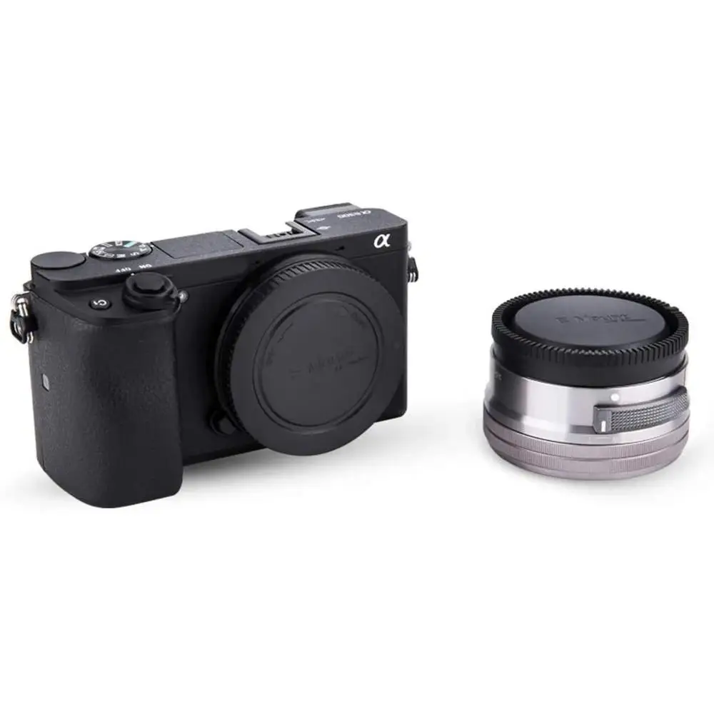 2-упаковка крышки корпуса с креплением E и задней объектива для Sony A6000 A5100 A6100 A6300 A6400