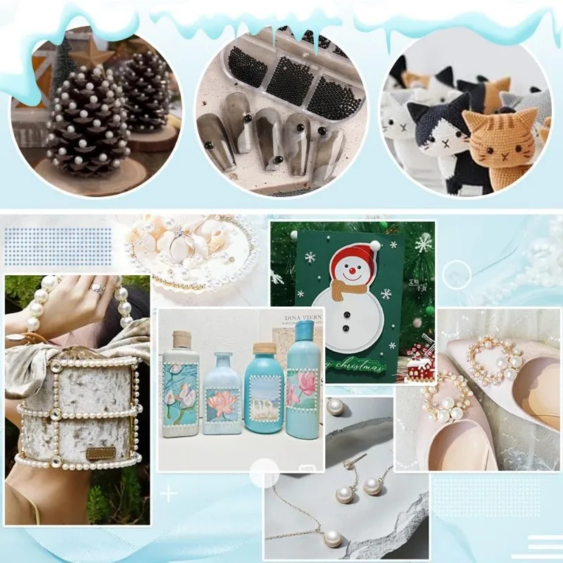 3492 Шт. Акриловые Жемчужные Бусины Без Сверления Искусственный Жемчуг 3/4/5/6/8/10 Мм