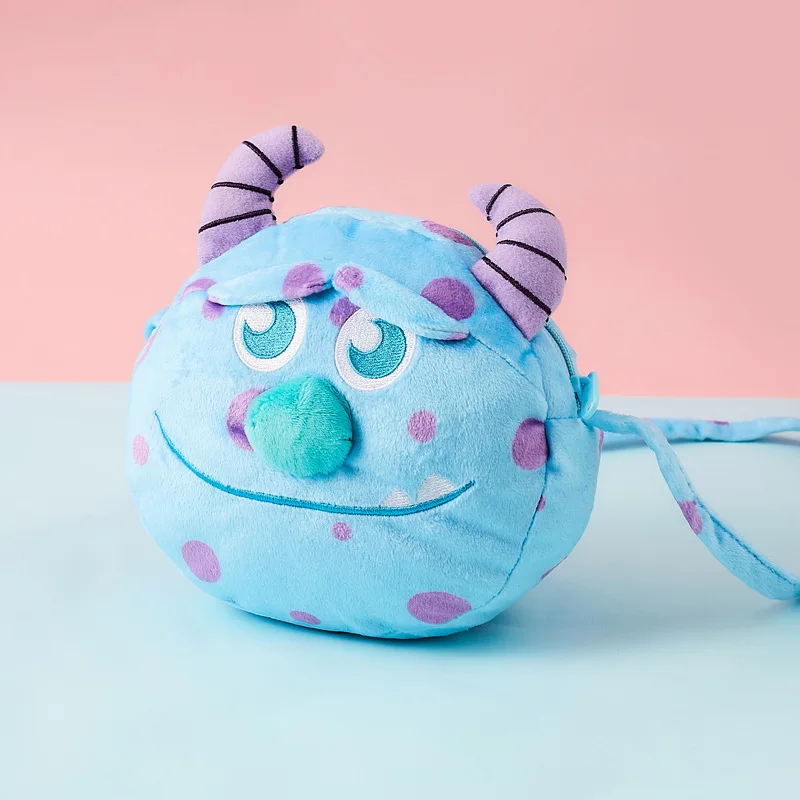 Disney Children's Small Bag Cute Little Girl Princess Aisha Plush Small Satchel Cartoon Minnie Small Bag Girls Messenger Bag