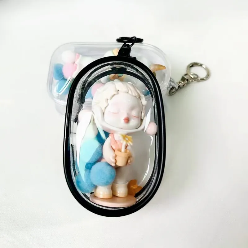 Прозрачная сумка Lawaia с брелоком набор из 5 прозрачных фигурок 10 см для ваших кукол