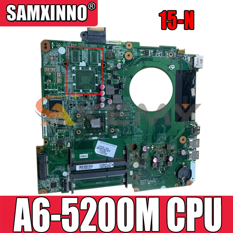 

Высококачественная материнская плата для ноутбука HP PAVILION 15-N с процессором A6-5200M 734827-501 734827-001 DA0U93MB6D0 100% протестирована Быстрая доставка