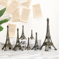 18 48cm eiffel tower statue metal crafts bronze tone retro alloy model home jewelry decoration room decor travel souvenirs gifts