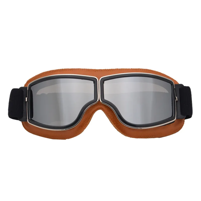

Universal Vintage Motorcycle Goggles Pilot Aviator Motorbike Scooter Biker Glasses Helmet Goggles For Harley