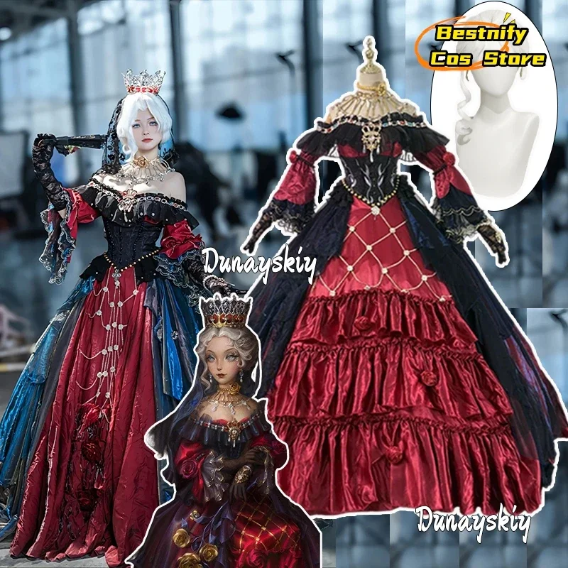 Фото КосплейMrs.Red Bloody Queen Косплей Костюм Game Identity V Bloody Queen Ложная надежда Ролевая игра Платье принцессы Лолиты Аниме Наряд №1