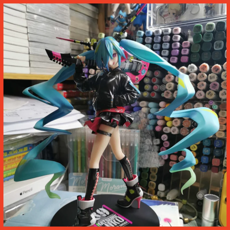 

In Stock Stronger Original Figures 1/7 Hatsune Miku Lam Rocker Ma-1 Jacket Ver. Anime Action Pvc Collection Model Decoration Toy