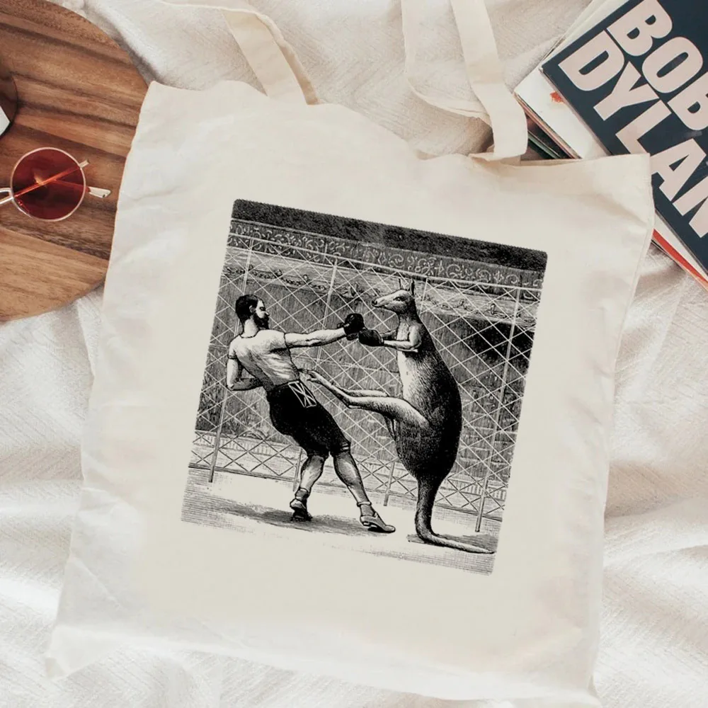 Боксерская сумка для покупок холщовая многоразовая эко-сумка сетка кабас