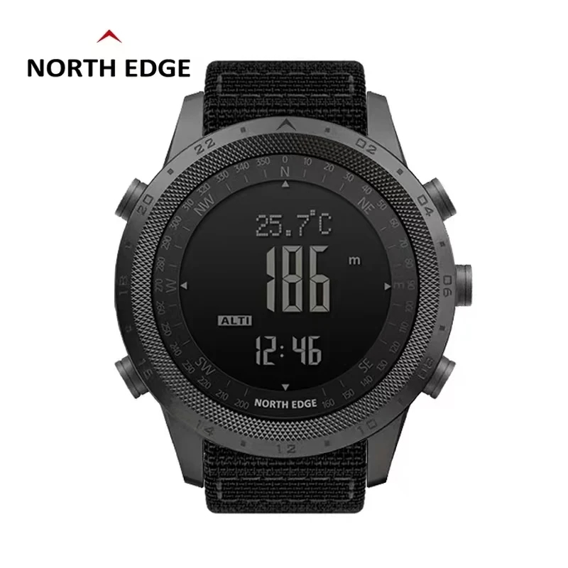 NORTH EDGE Desert Altimeter Barometer Compass Men Digital Watches Sports Running Clock Climbing Hiking Wristwatches Waterproof