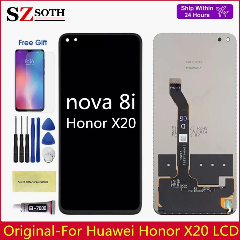 

6.67inch For Huawei Honor X20 X 20 HonorX20 LCD Display Touch Screen Digitizer Assembly For Huawei Nova 8i Nova8i