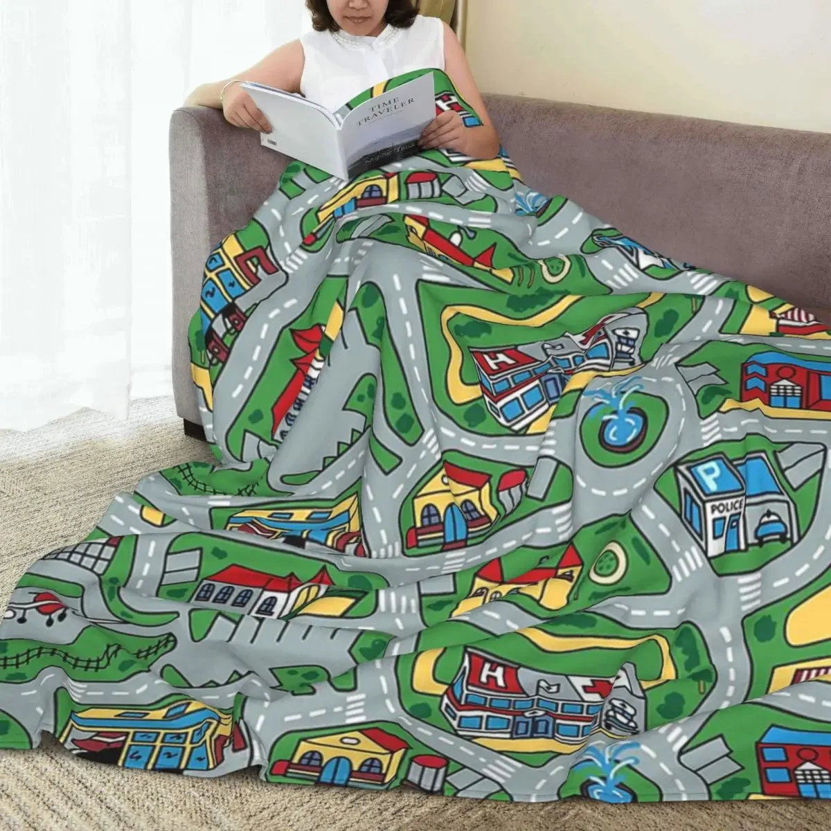 Автомобильный городской ковер дорожный 90-х годов Ностальгический Женский мягкий