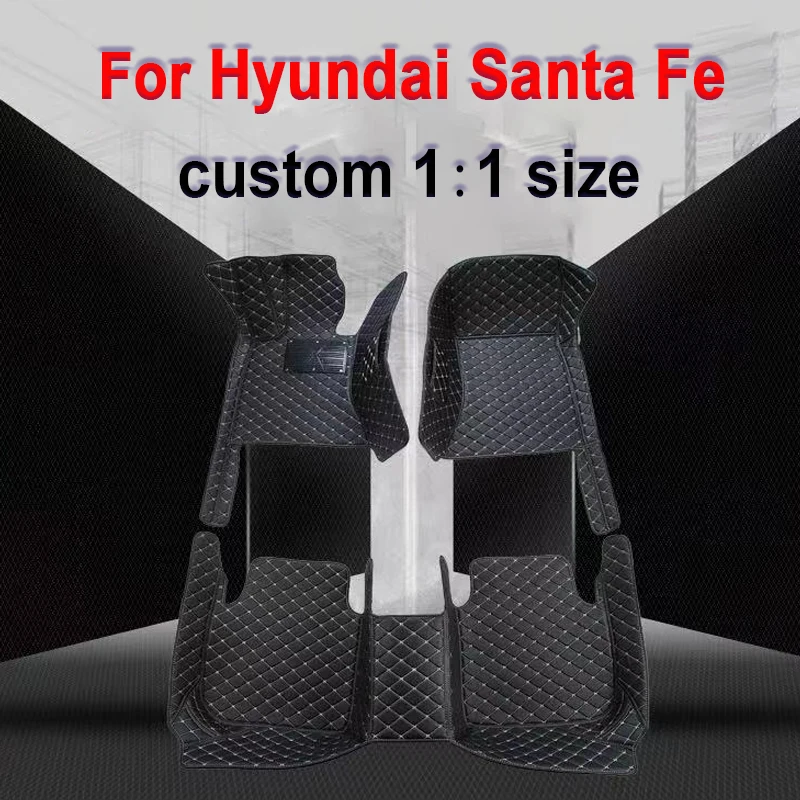 

Кожаные автомобильные коврики для Hyundai Santa Fe 100% 2006 2007 2008 2009 2012