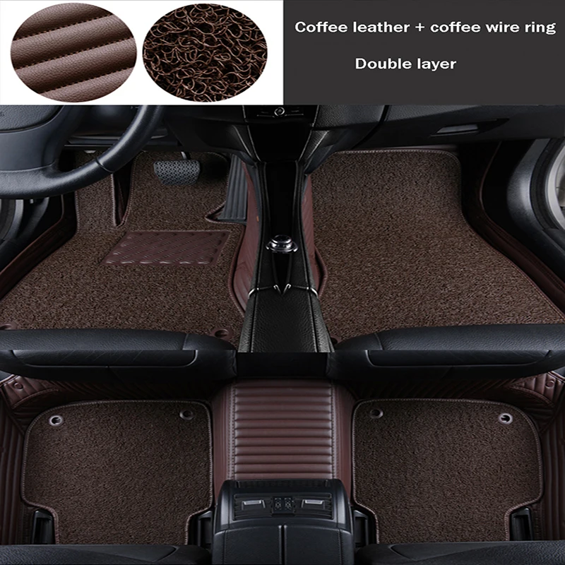 

Two-layer Striped PU Leather Car Floor Mat for BMW M3 4 doors 2007-2013 Year Interior Details Car Accessories Carpet