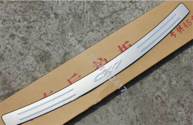 

Stainless Car Rear Bumper Protector Sill Trunk Tread Plate Trim Car Styling Stickers for Mazda CX-7 CX7 2008-2013 Car-styling