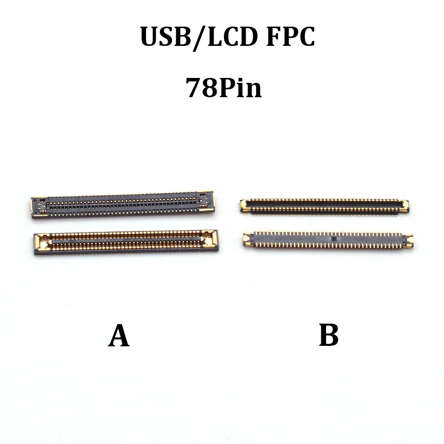 10 шт. 54 40 78-контактный разъем FPC для ЖК-экрана Samsung Galaxy A82 A826 A52 5G A526B 4G A525F A72 A725F USB-порт