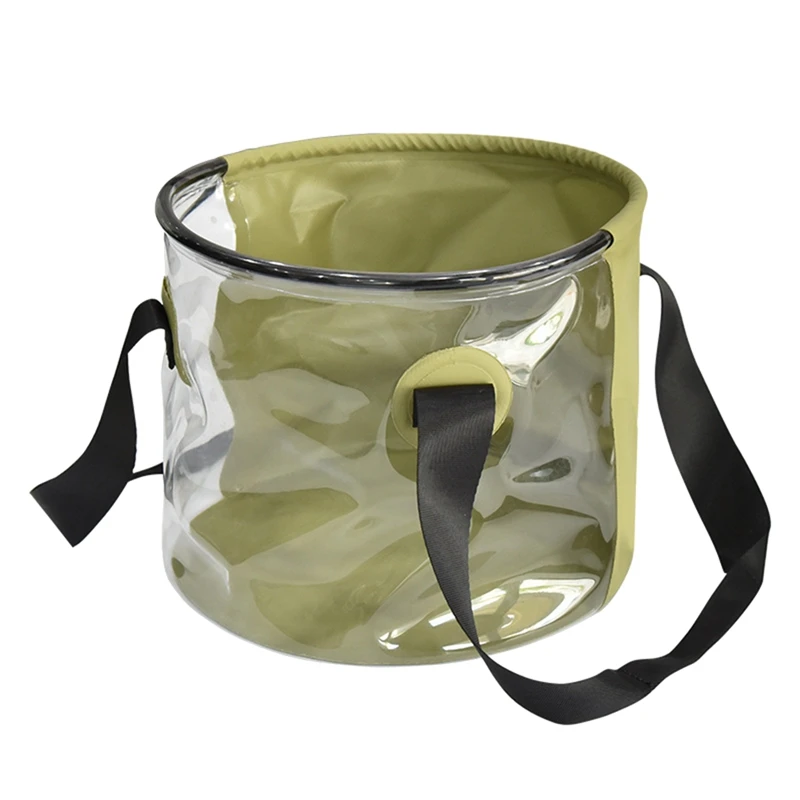

Hot AD-Durable Multi Portable Basins Waterproof Collapsible Sink Bucket Travel Basin Camping Hiking Storage Bucket 10L