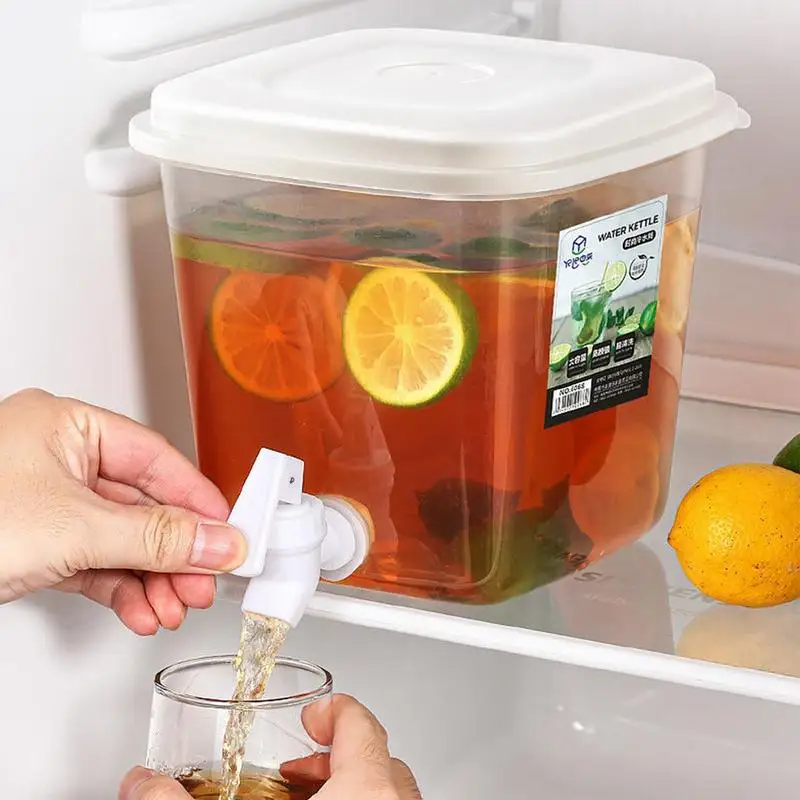 

Drink Dispenser 5L Drink Jug With Spigot For Parties Lemonade Holder For Fridge Cold Beverage Kettle Juice Containers Pool Party