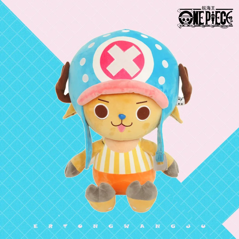 

One Piece Monkey D. Luffy Tony Chopper Anime Plush Toy Action Figure Kawaii Gomu No Fusen Kids Large Plush DollsKids Gifts