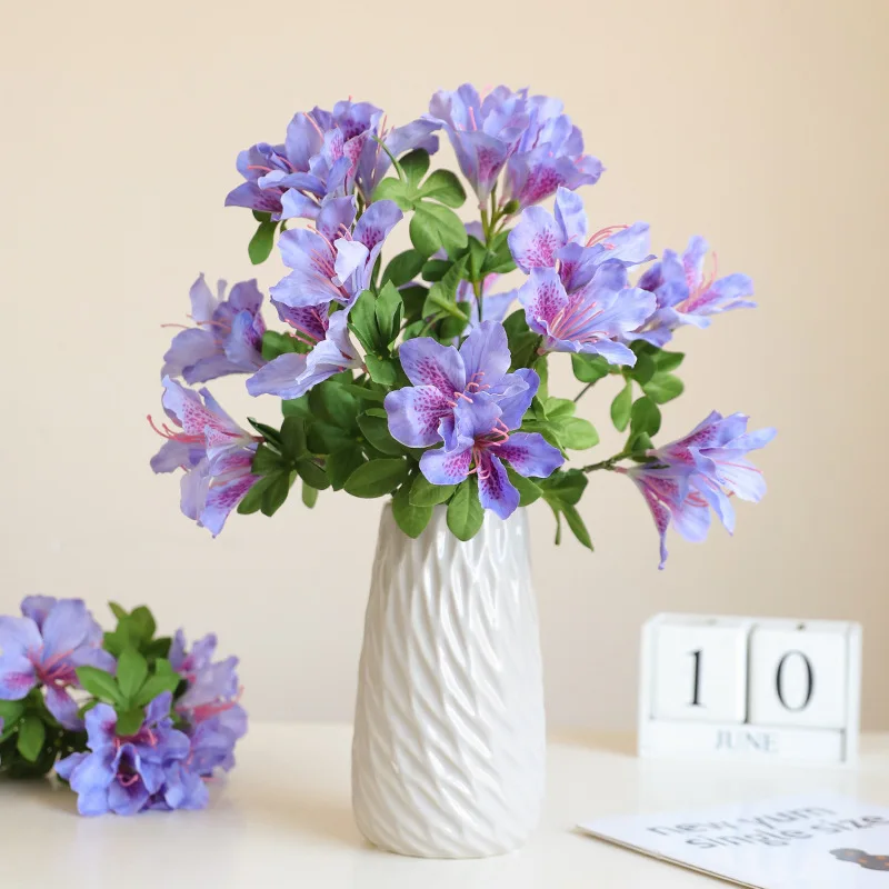 17-дюймовый искусственный рододерн с одним стеблем и 5 галстуками для свадьбы дома