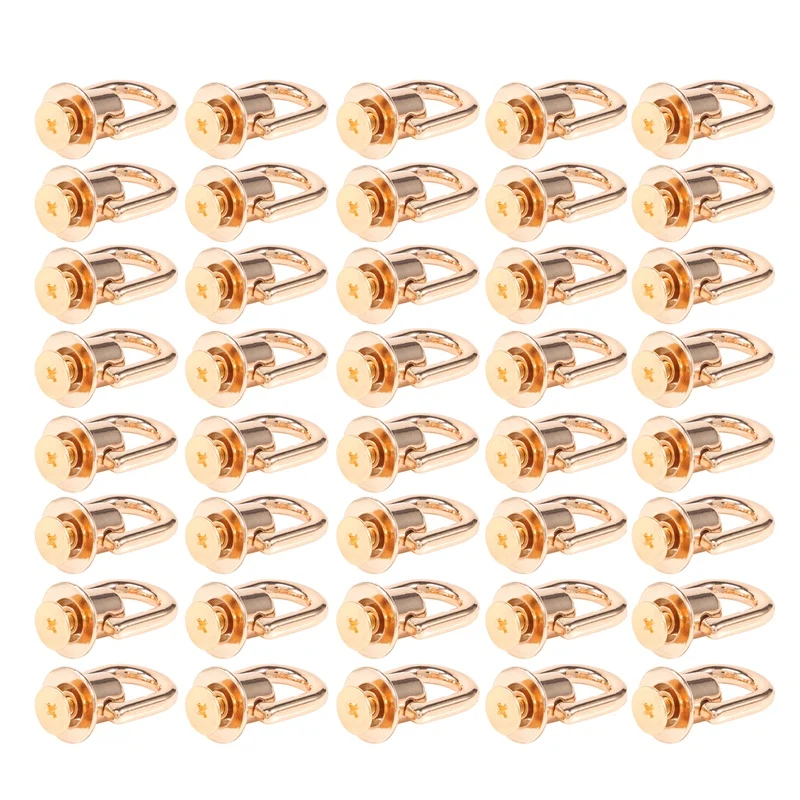 

Заклепки с D-образным кольцом 40 шт., металлические заклепки с D-образным кольцом, подходящие для кожаного кошелька с винтом-гвоздиком