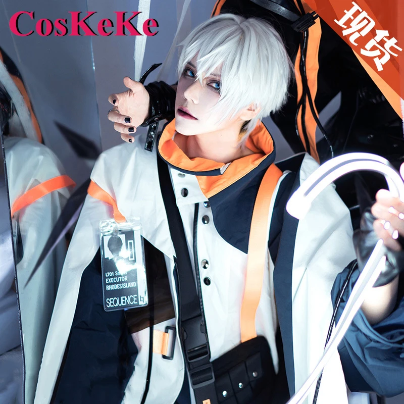

CosKeKe Executor Cosplay Anime Game Arknights Costume Rhode Island Fashion Handsome Uniform Halloween Party Role Play Clothing