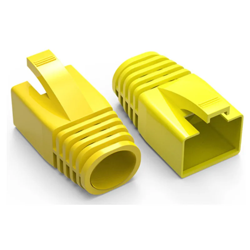Фото RJ45 Cat7 Cat6a, колпачки, чехлы, ботинки, сетевой кабель Ethernet, разъем Cat 7, защитный рукав, разноцветная оболочка, цветная втулка №3