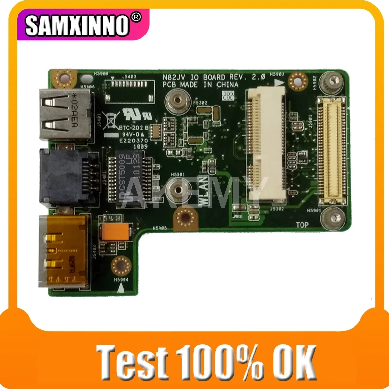 

Для Asus N82J N82JV N82JA N82JQ аудио для ноутбука usb плата ввода-вывода интерфейсная плата