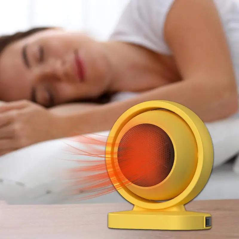 

380W Mute Ceramic Mini Electric Heater Intelligent Efficient Adjustable Suitable For Office Desktop Home Bedroom Living Room