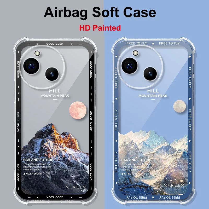 Прозрачный мягкий силиконовый чехол для Sharp Aquos R8 из ТПУ с защитой от падения Sense 7