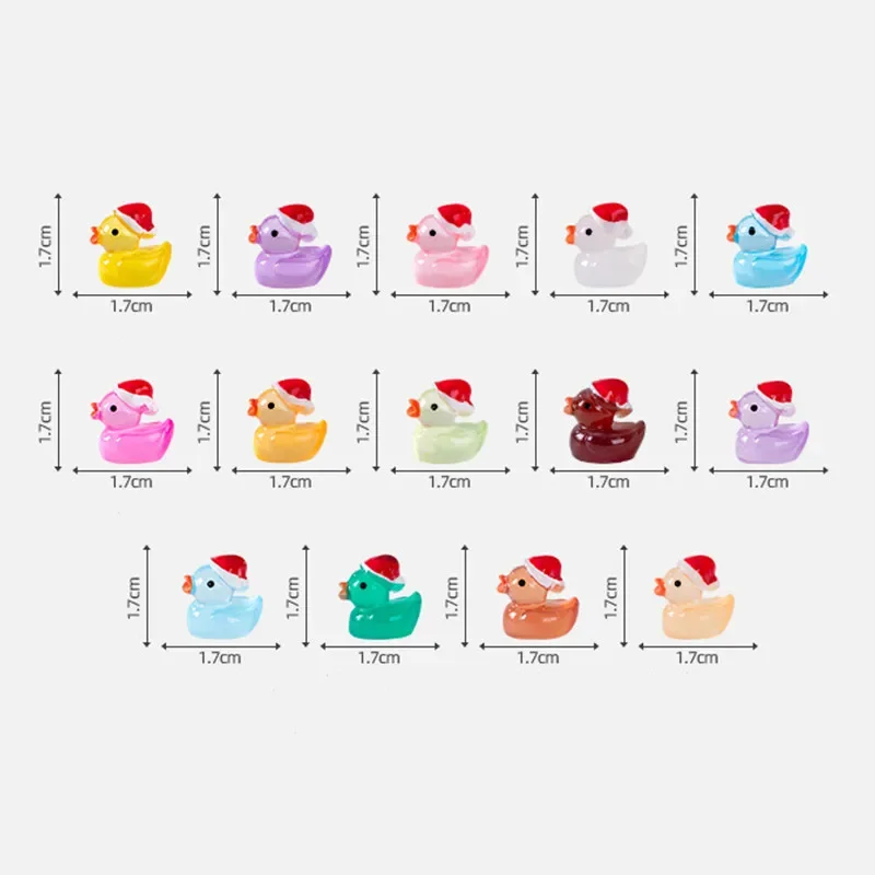 50 шт. новогодние миниатюрные украшения в виде уток