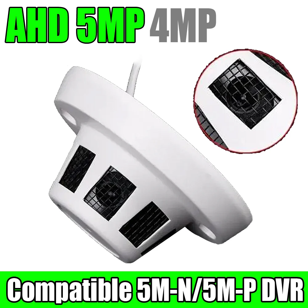 

Hide 5.0MP 4MP Security Surveillance Cctv Mini Smoke Detector Camera AHD 5M-N Coaxial Digital Monitoring Probe Special Conceal