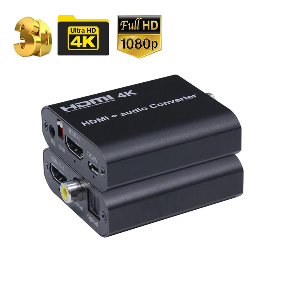 Аудио экстрактор 5.1ch с ARC EDID HDMI-совместимый 1 4 4K 30 Гц сплиттер для R/L аудио