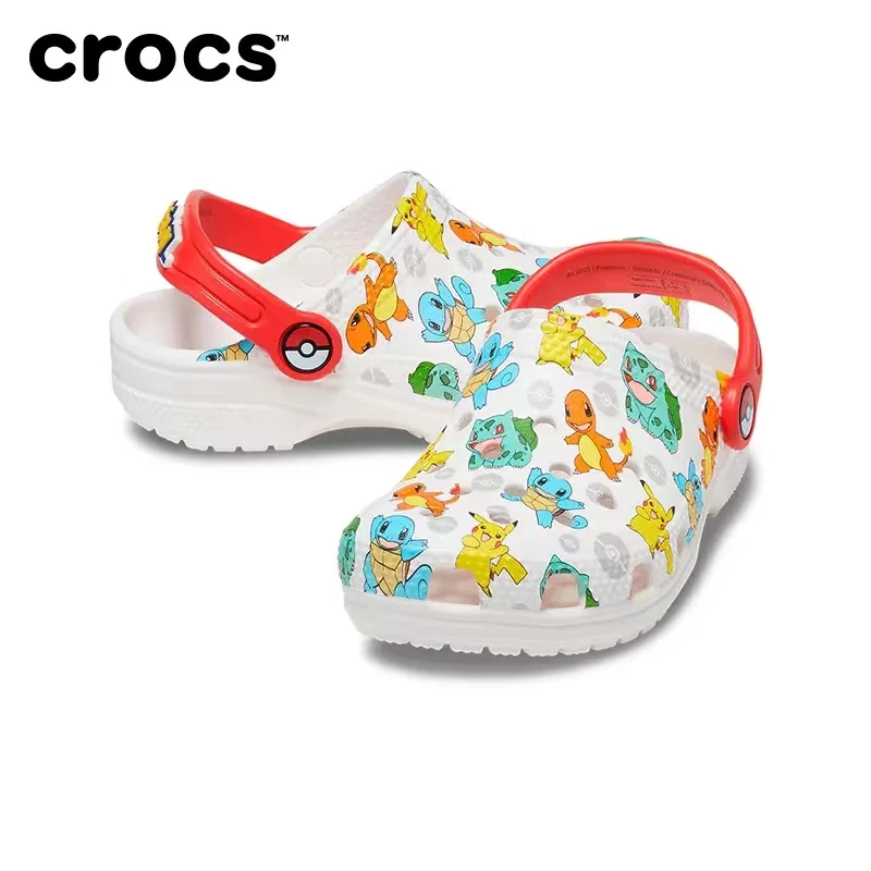 Crocs x Pokemon Kids Пикачу Сквиртл Чармандер Сандалии Kawaii для девочек и мальчиков