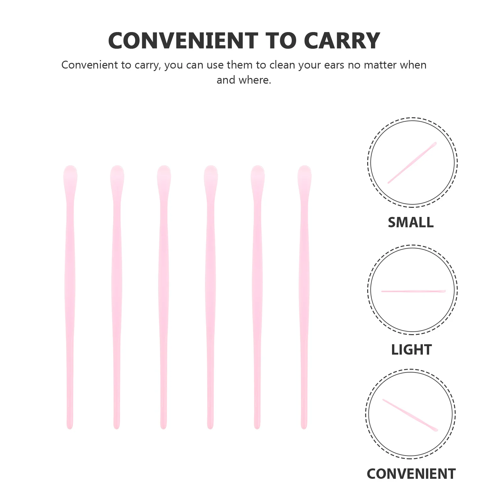 100 шт. одноразовые пинцеты для ушей палочки парикмахерской удочки путешествий