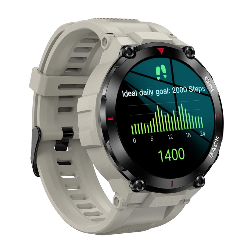 Men Smart Watch K37 GPS Outdoor Sport Fitness Tracker Bracelet Big Battery Super Long Standby Health Monitoring Smartwatch