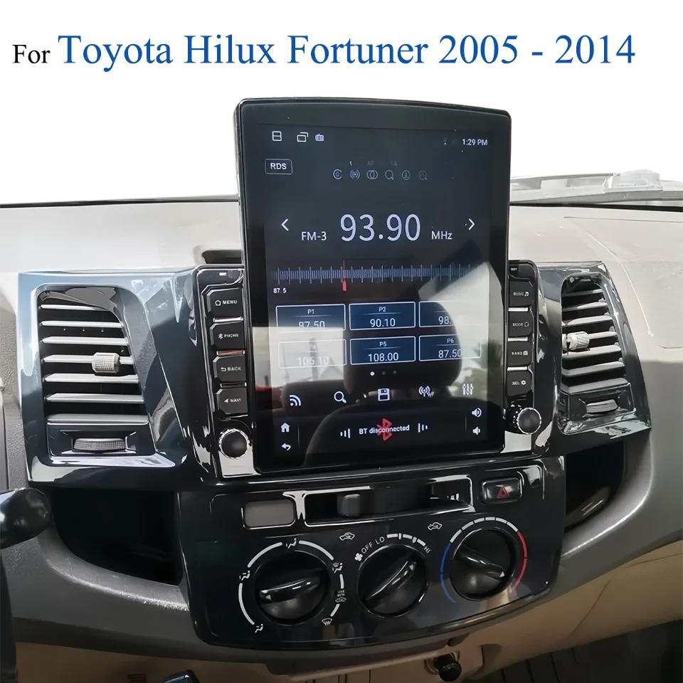 Фото Авторадио DVD-кассета для Toyota Fortuner Hilux 2005 2007 2009 2011 2014, автомобильное радио FM AM, аудио, видео, A/V, планшет, 4G Lte WiFi №1