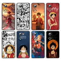 one piece luffy for huawei honor 60 se 50 30i 20 10i 10x 10 9x 9c 9a 8a 8x lite pro black silicone phone case capa