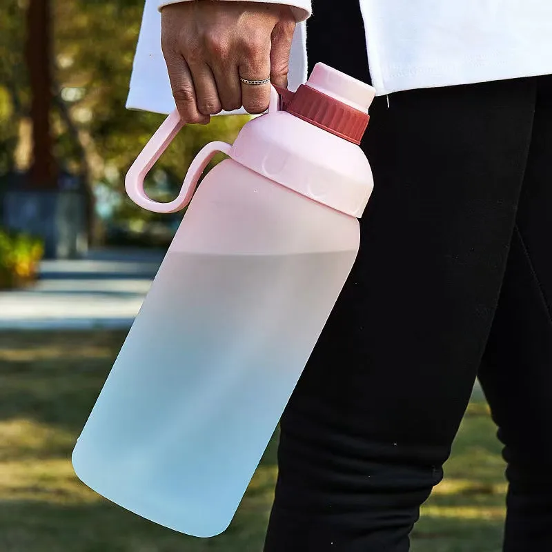 

Портативная Герметичная Бутылка Для Воды, 1800 мл, Спортивная бутылка, высококачественные пластиковые бутылки для питьевой воды для прогулок...