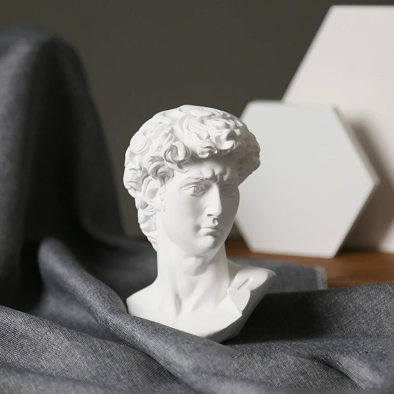 

Имитация пластыря David Mini, статуя в Европейском стиле, украшение для головы, скандинавский стиль, греческий бог, фигурка, эскизная скульптура