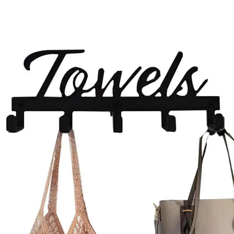

Подвесной Держатель для полотенец в ванную комнату, настенный держатель для полотенец, крючки, нержавеющая вешалка для полотенец, для удерж...