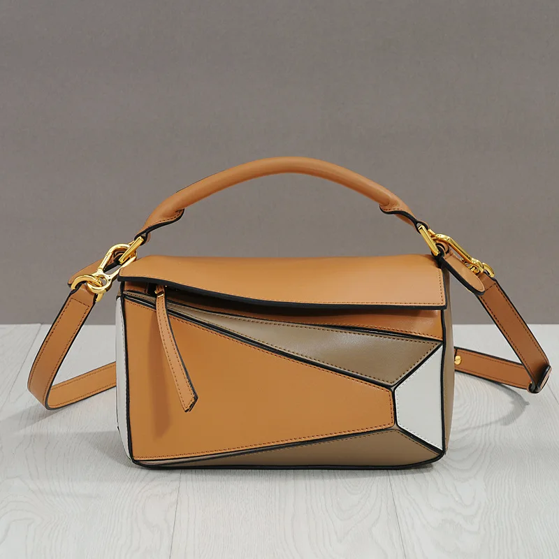 

Fashion new stylish leather women's bag Geometry bag mini Diamond lattice crossbody pillow bag