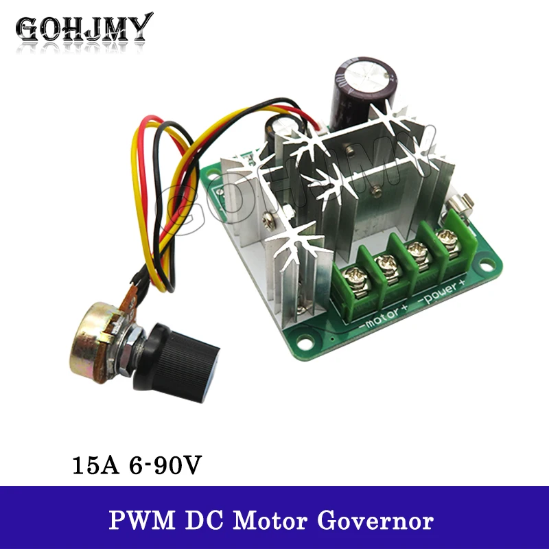 CCMHCN, контроллер двигателя постоянного тока, ШИМ, фотоплк 6 В, 12 В, 36 В, 60 в, 90 в, 15 А