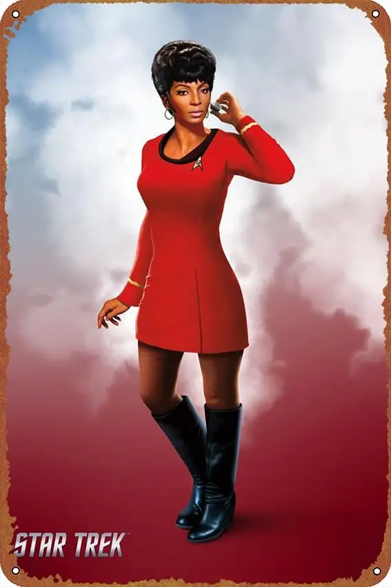 KIVYYB Nyota Uhura постер винтажная жестяная вывеска для бара кафе офиса дома Настенный