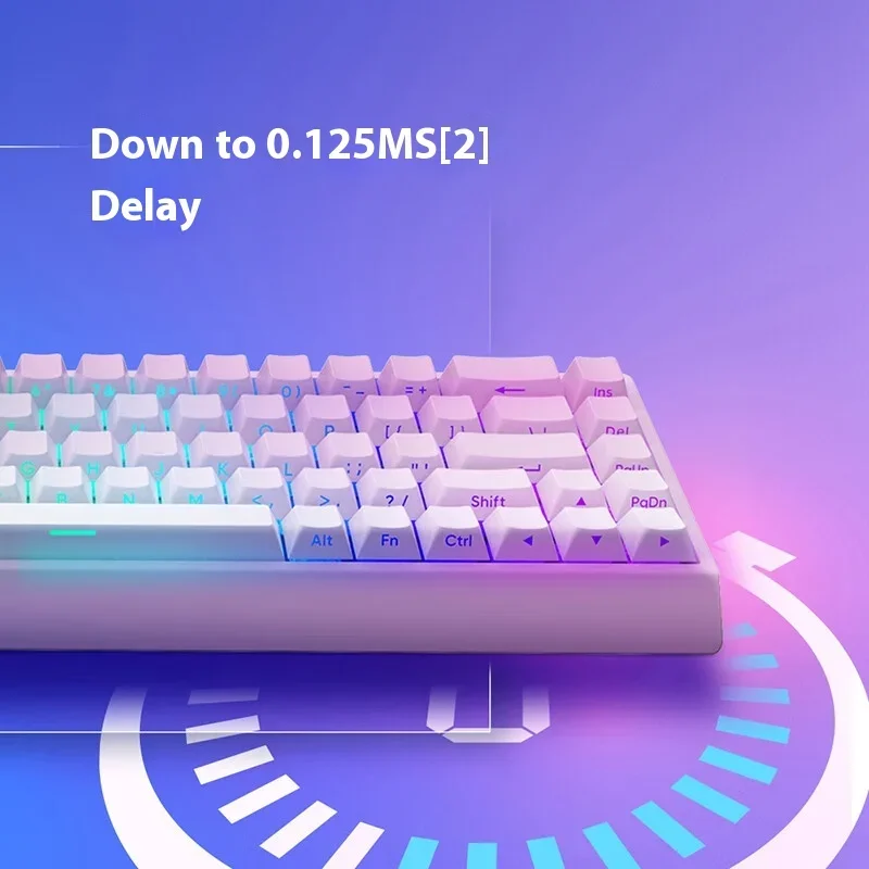 Фото НОВАЯ Игровая магнитная механическая клавиатура IROK Mercury68 PRO MAX RT0,001 мм, 8K, задержка 0,125 мс, проводная игровая клавиатура с RGB-подсветкой №2