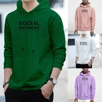 man casual hoodies sportswear autumn men clothes text print hooded fashion classic long sleeve outwear sweatshirts tops pullover