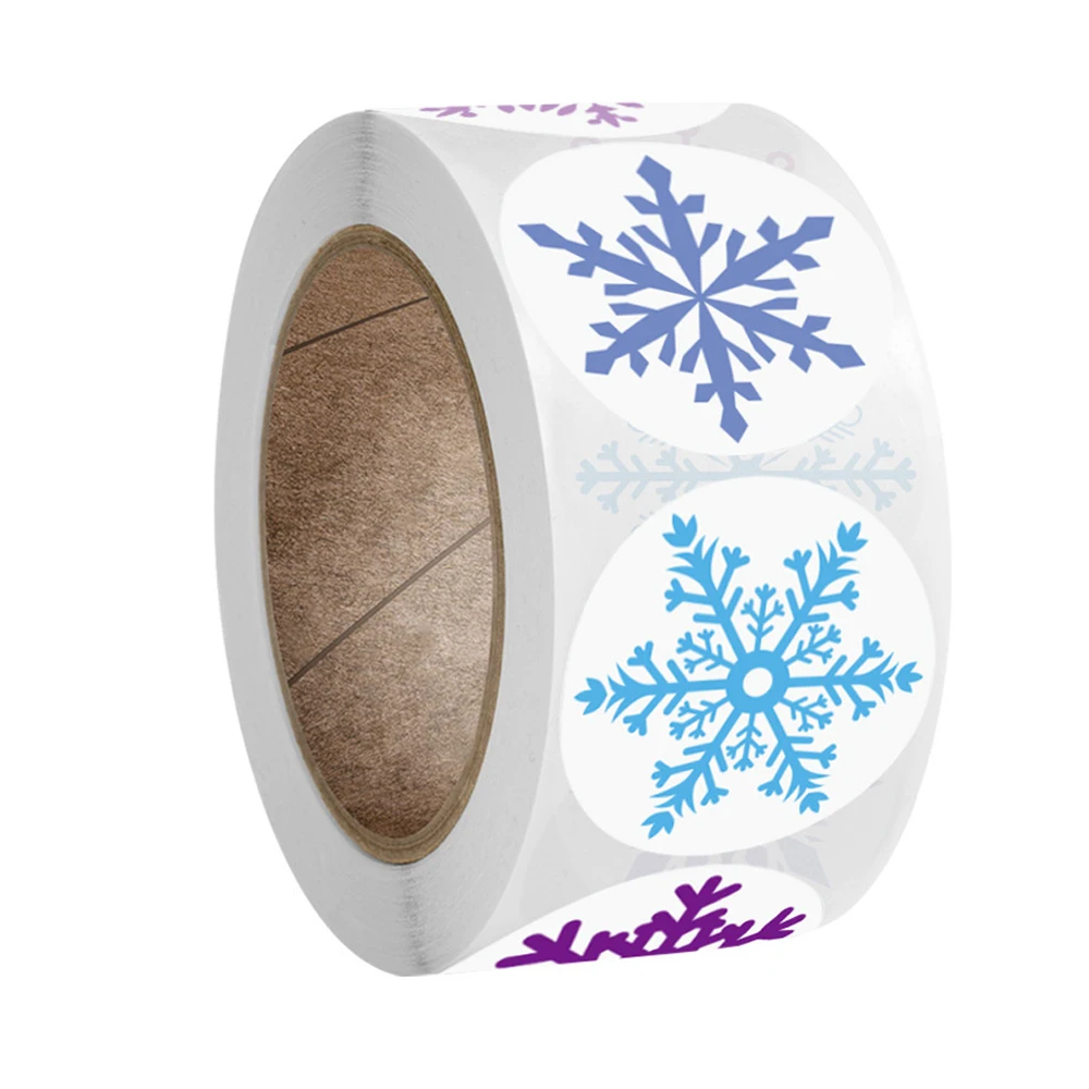 

Снежинки наклейки для подарков