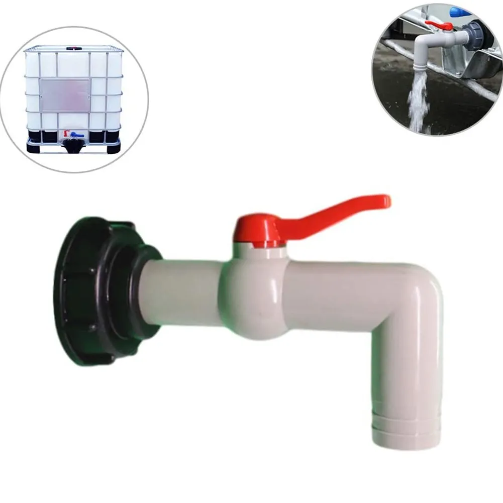 

DN25/32mm 90 Degree Elbow Drainage Connector With Valve Aquarium Fish Tank Drain Adapters Irrigation Water Pipe Joints