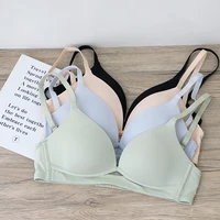 light surface seamless underwear women nude feeling unrestrained comfortable gather thin small bra candy color lingerie